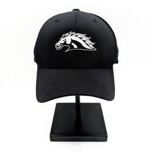 Western Michigan Broncos Baseball Hat S/M Embroidered Yupoong Unisex Black White